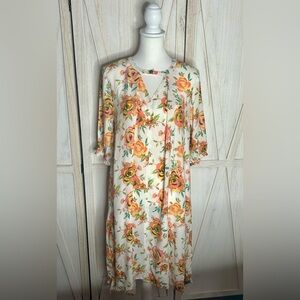 NWT Matilda Jane white floral Sunday Best flowy dress size medium